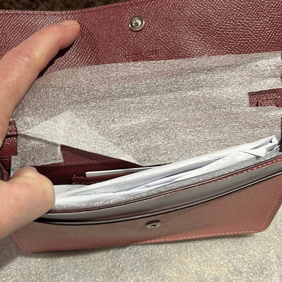 Coach Foldover Wristlet With Daisy Appliqué - Picture 10 of 10